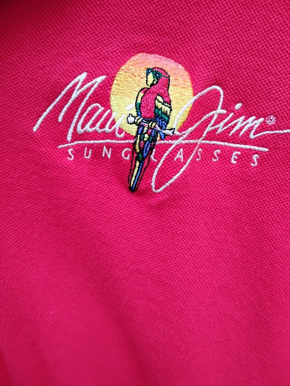 UltraClub Red Maui Jim Polo 100% Combed Cotton